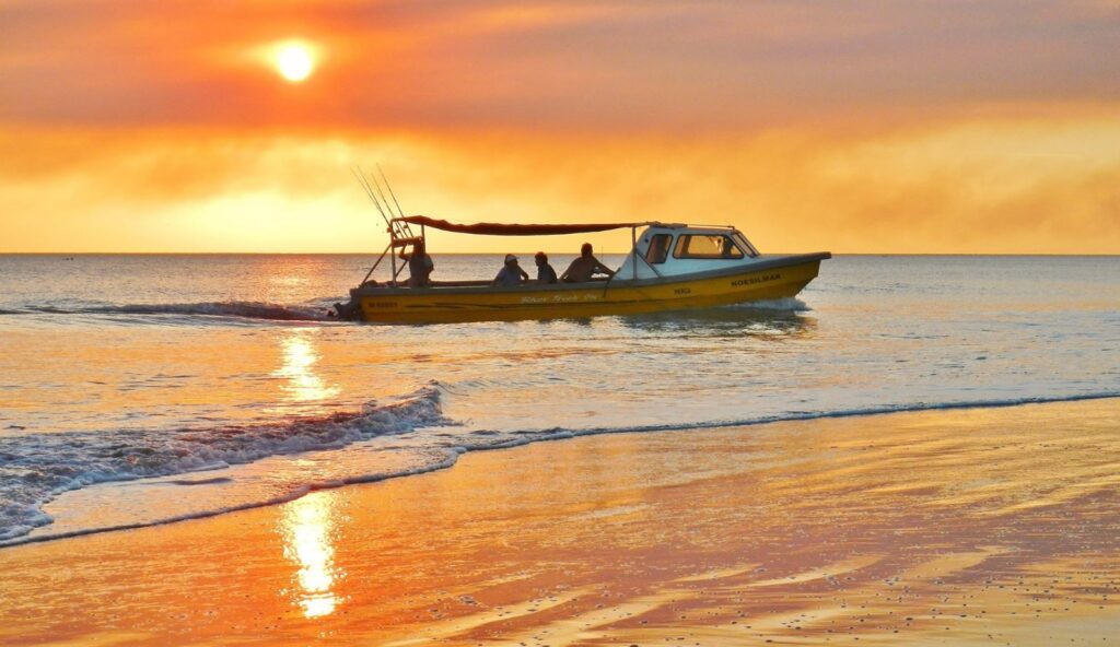 pescadores lancha